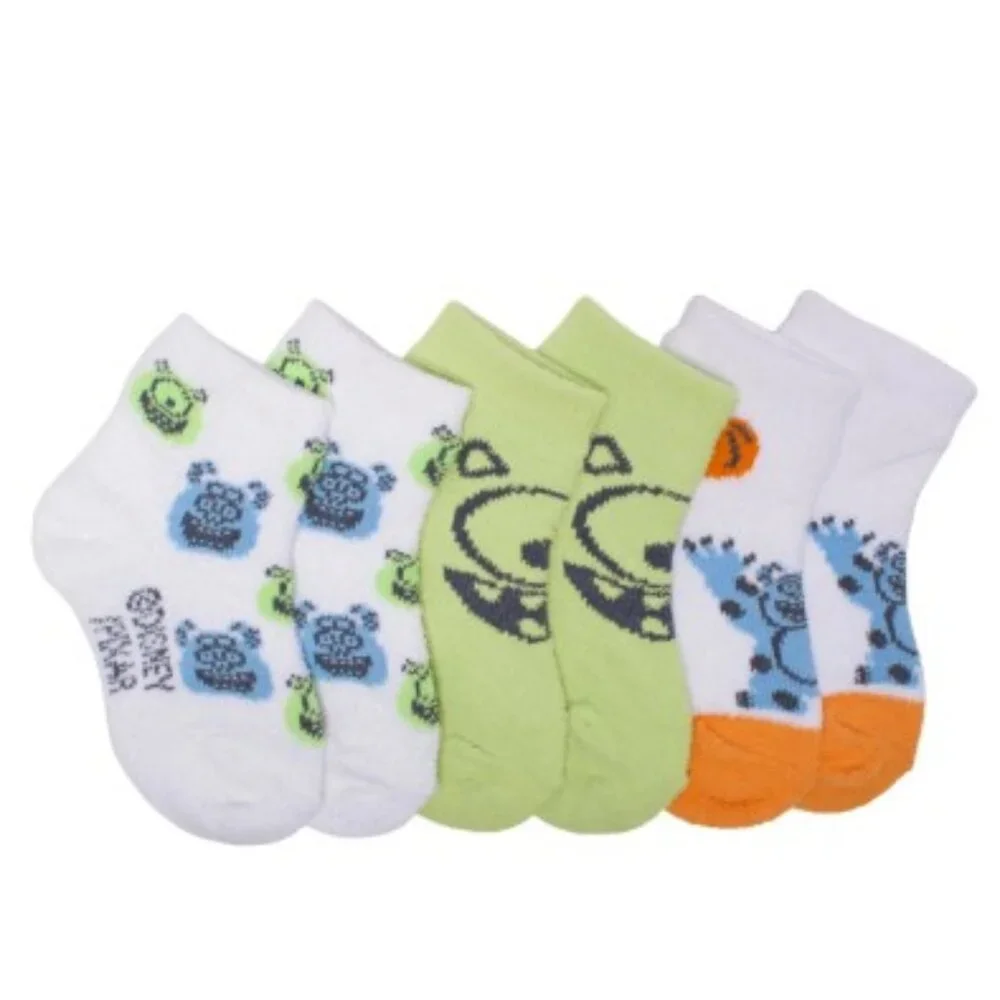 Boys Halloween Casper Monsters Socks Cozy Quarter Toddler GID 4T-5T Girls